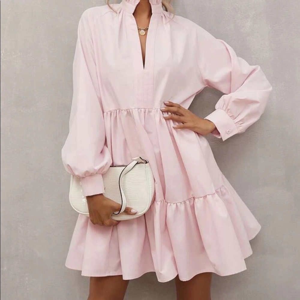 Pink Smock Dress